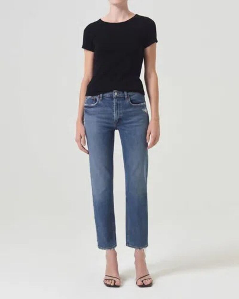 AGOLDE Kye Mid Rise Straight Crop Jeans Size 30